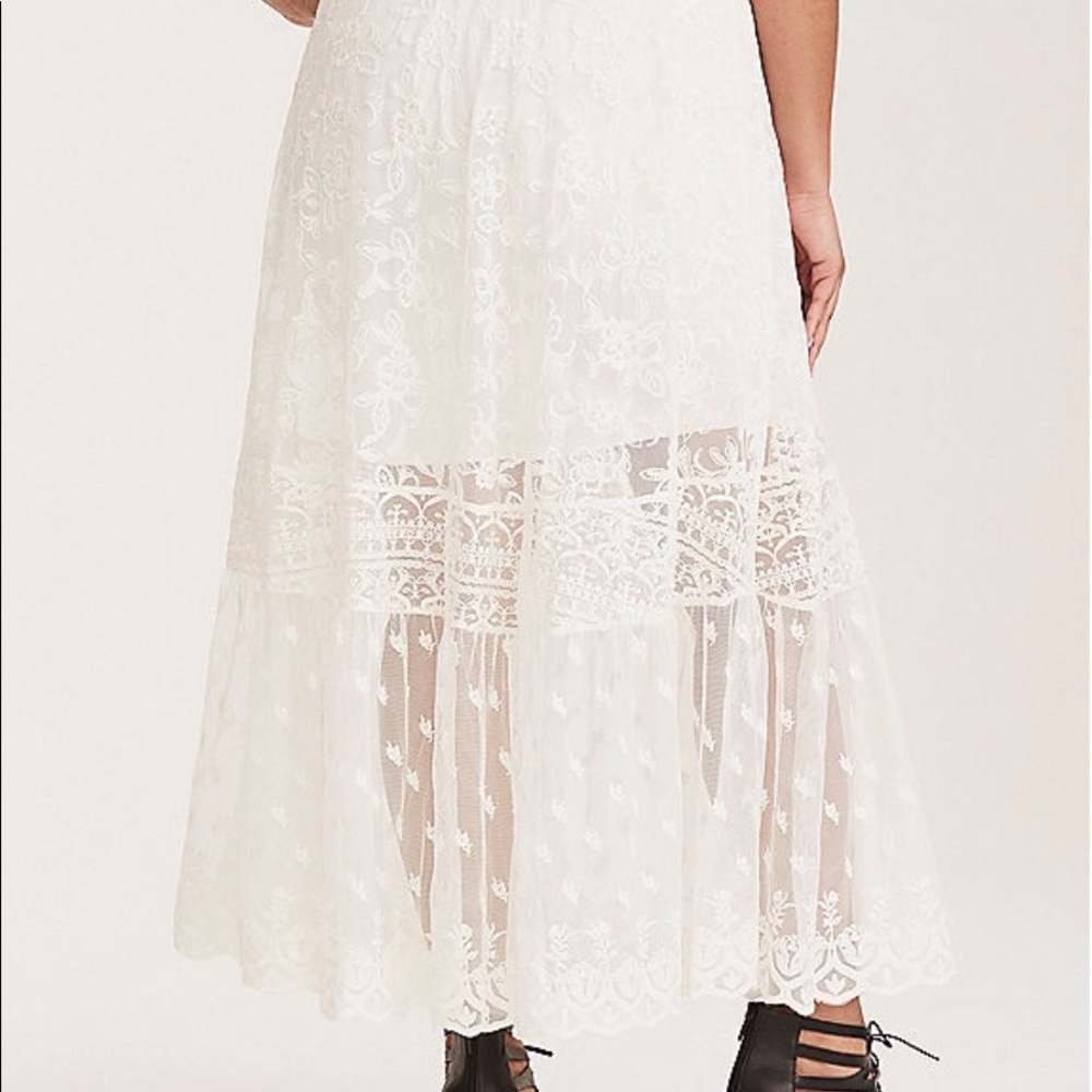 Size 1 (14-16) White Lace Skirt